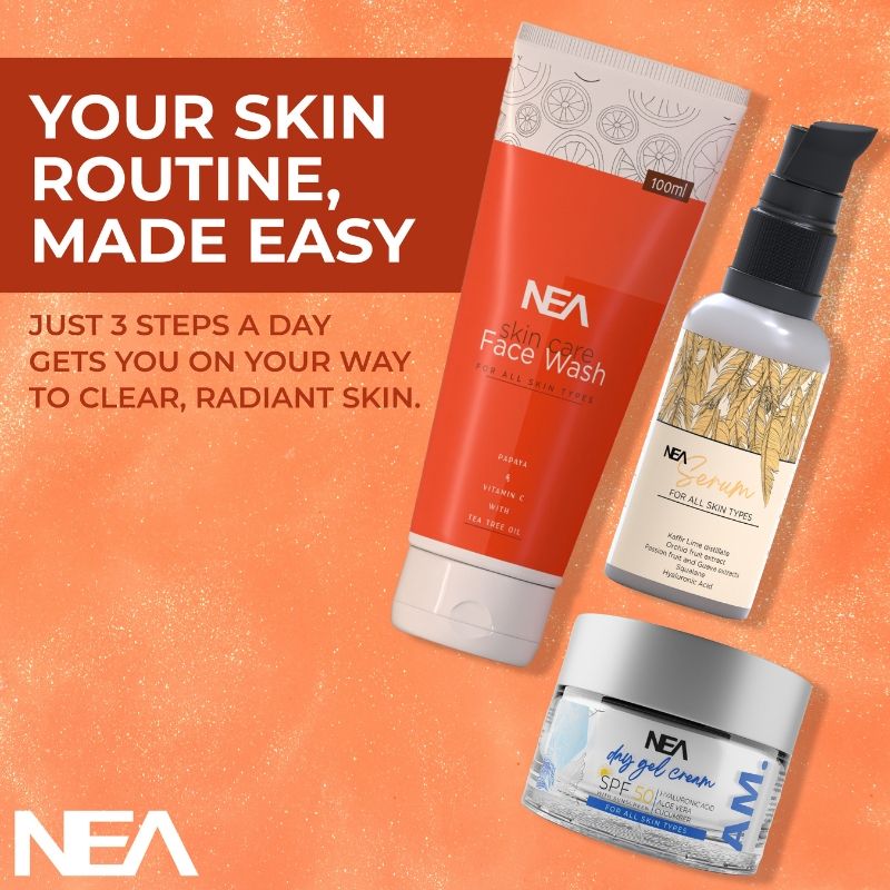 Buy NEA Daily Routine Gift Set For Skin Glow, Hydration, Moisturize