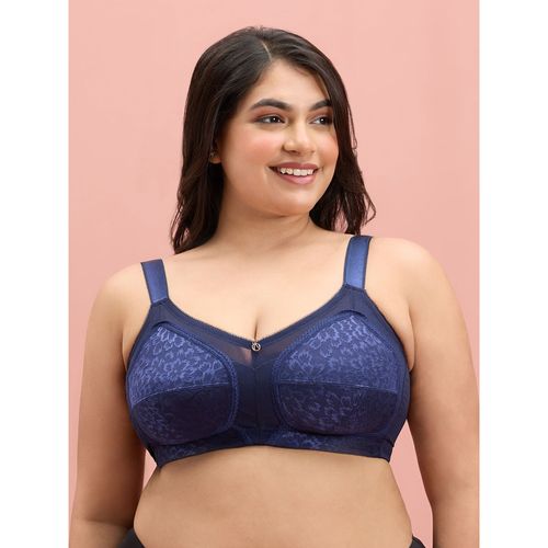 Nykd by Nykaa Ultimate Shape and Support No Bulge Bra-Lace-Navy Blue-NYB033  (44F)