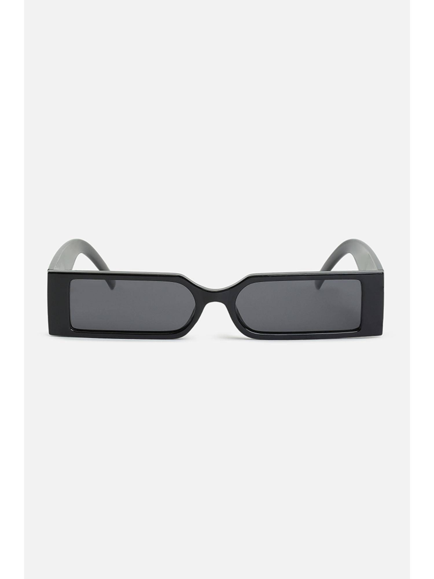 Snitch Rectangle Full Rim Black Lens Sunglasses