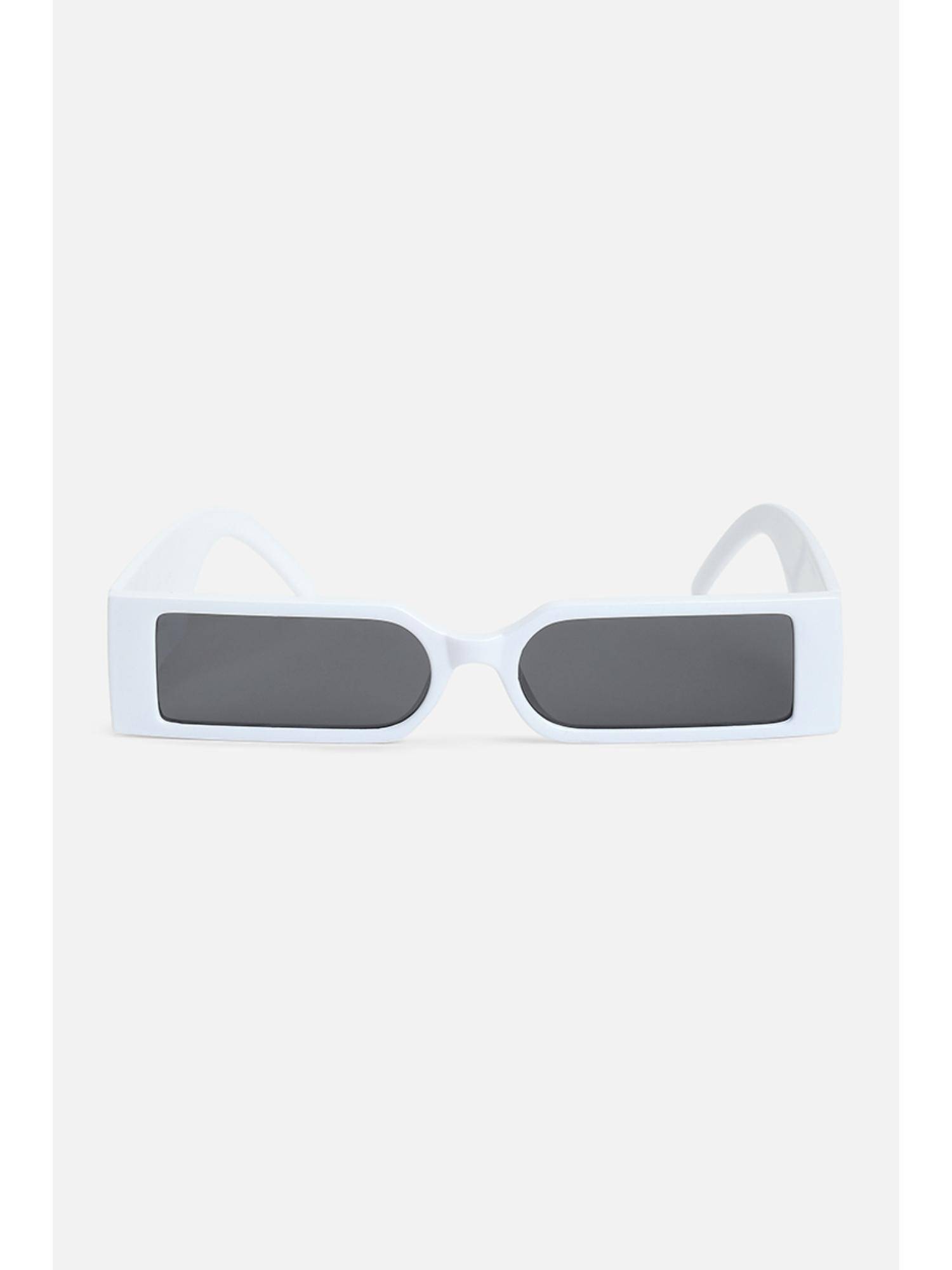 Snitch Rectangle Full Rim Grey Lens Sunglasses