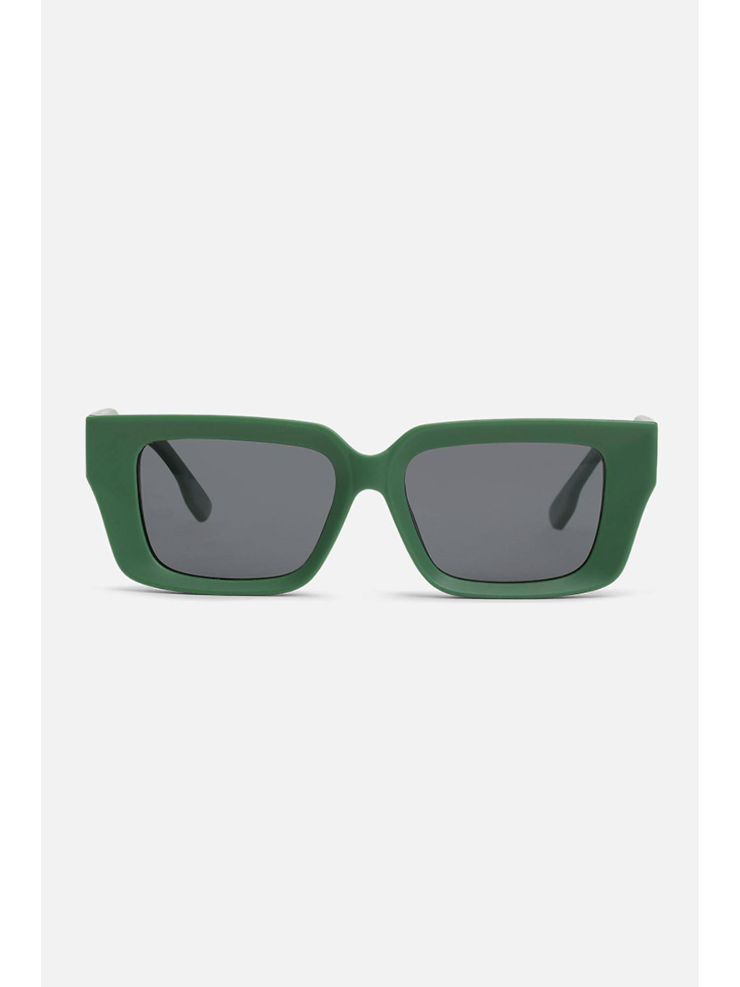 Snitch Rectangle Full Rim Grey Lens Sunglasses