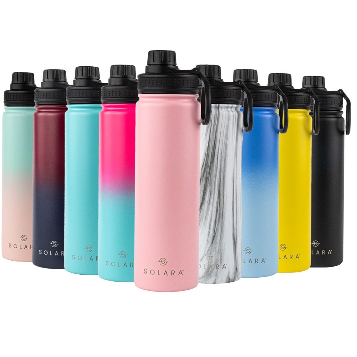 Buy Solara Insulated Water Bottle Angel Pink 650ml Online