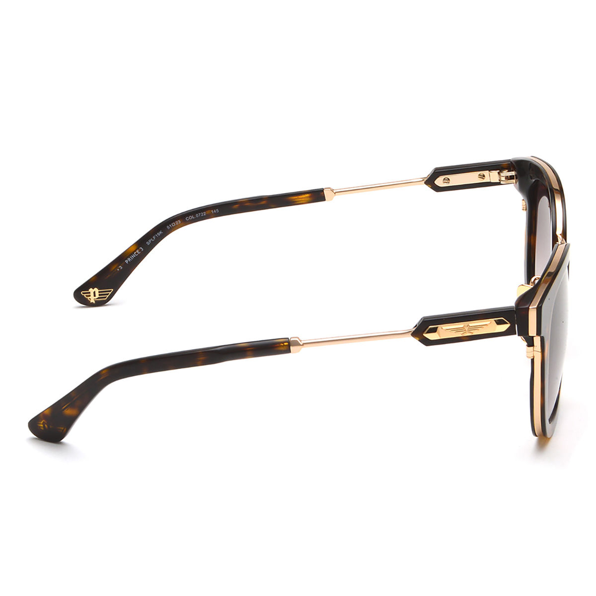 Buy Police Men Brown Acetate Frame and Brown Colored Lens Sunglasses