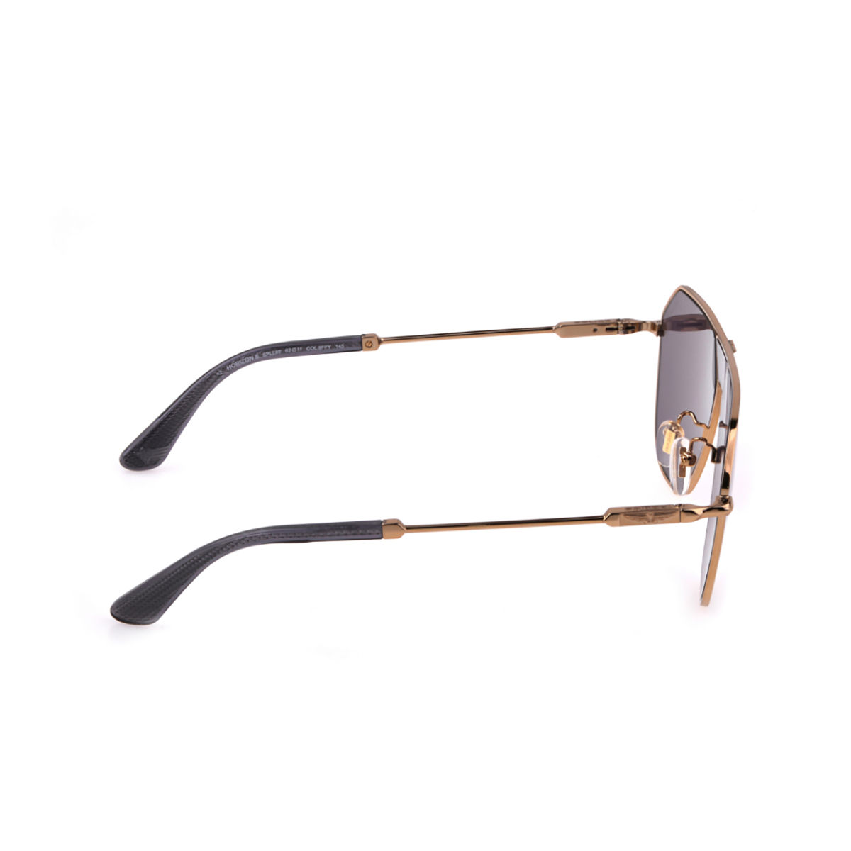 Buy Police Men Gold Metal Frame and Grey Colored Lens Sunglasses