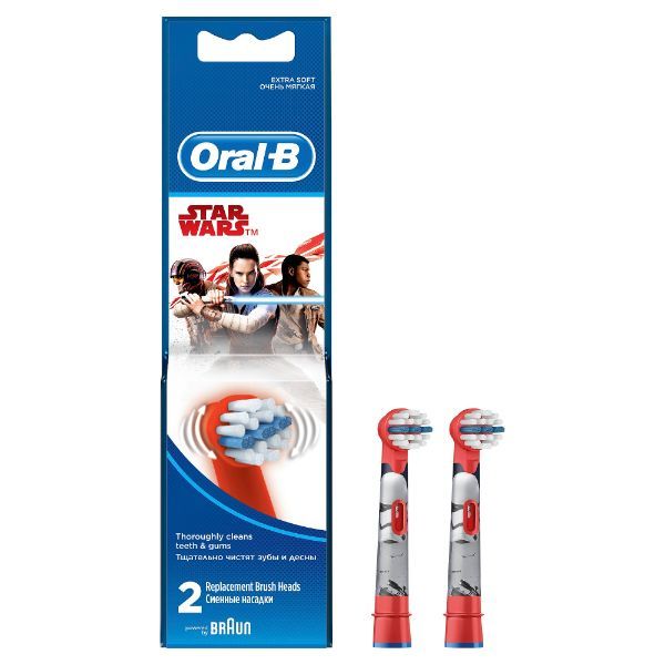 Oral-B Star Wars Characters Kids Electric Replacement Toothbrush Heads Pack of 2