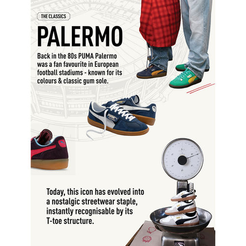 Buy Puma Palermo Vintage Unisex Brown Sneakers Online