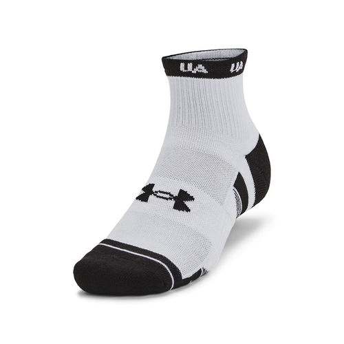 Under Armour Unisex White Performance Tech Novelty Quarter Socks (Pack of  3) (L)