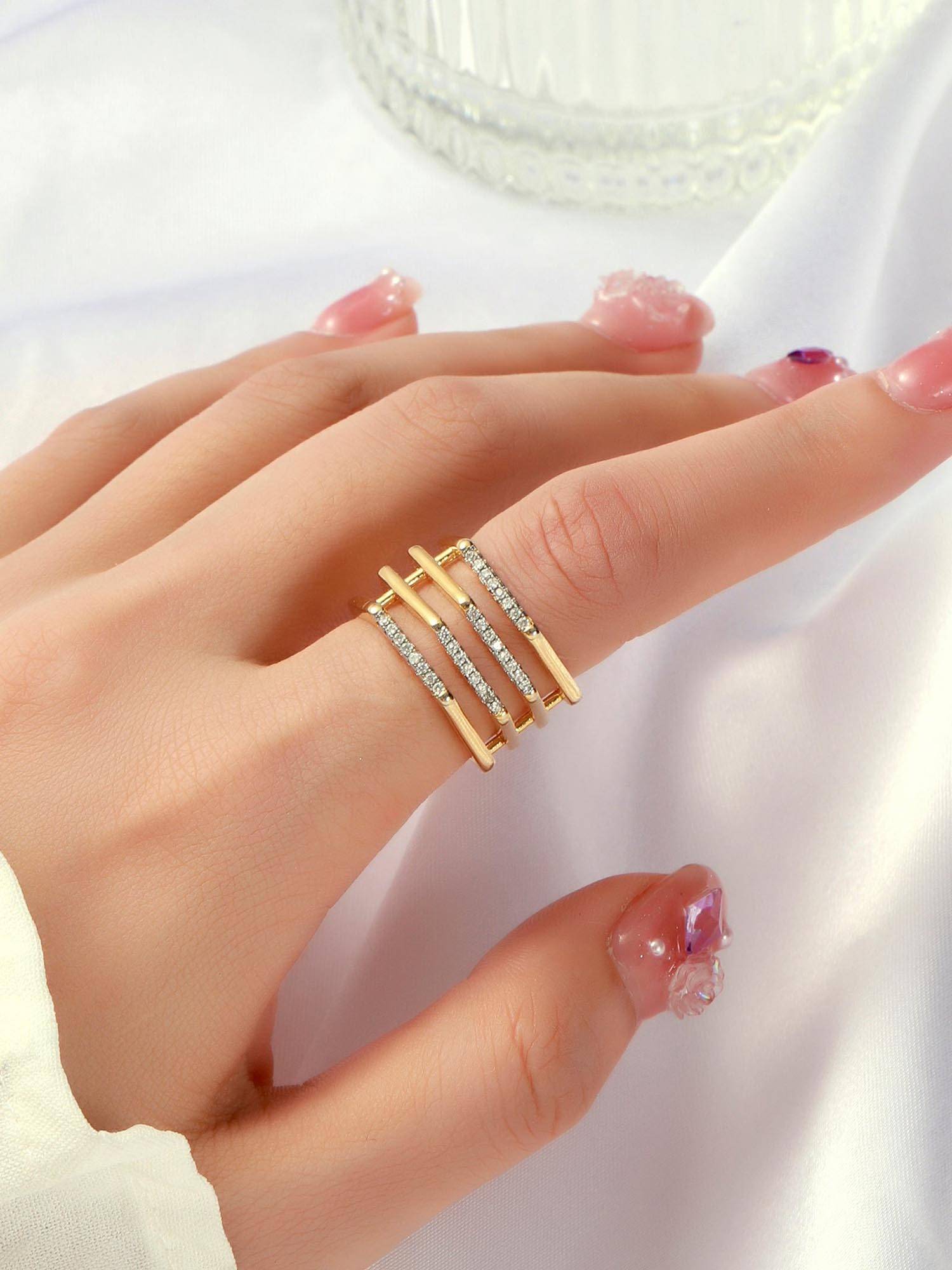 Salty Caroline Diamond Adjustable Ring