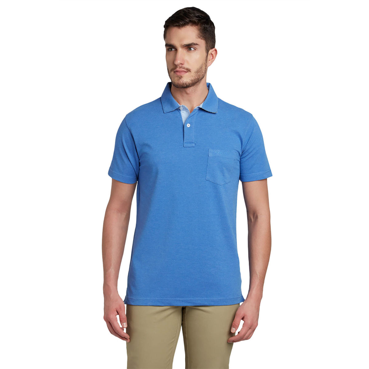 ColorPlus Dark Blue Solid T-Shirt (L)