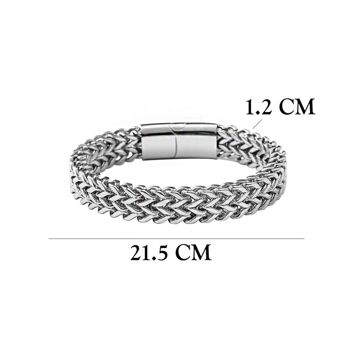 Stainless Steel Silver Hand Chain Bracelet for Men  Boys