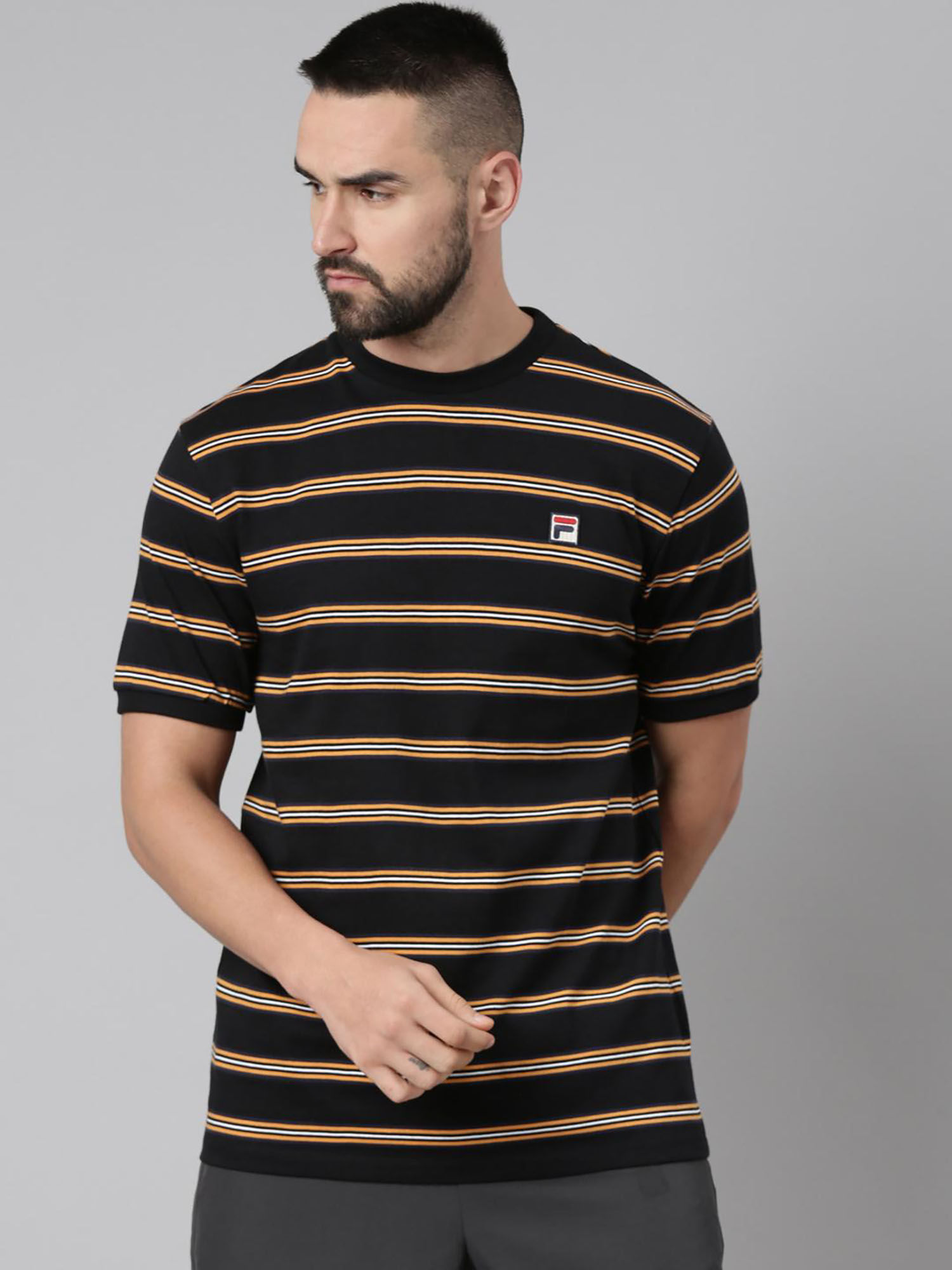 Tee shirt fila homme noir deals