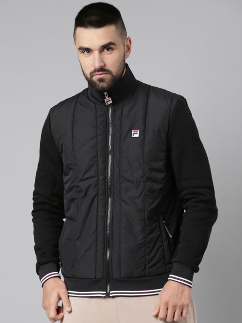 Buy Fila Fila Jackets Online FILA Men Black Solid Jacket