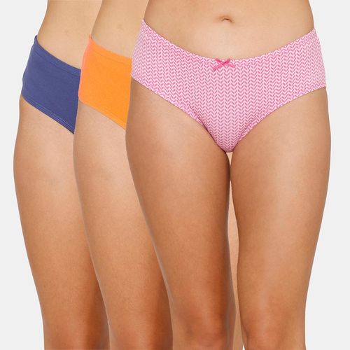 Buy Zivame Low Rise Full Coverage Hipster Panty (Pack of 3