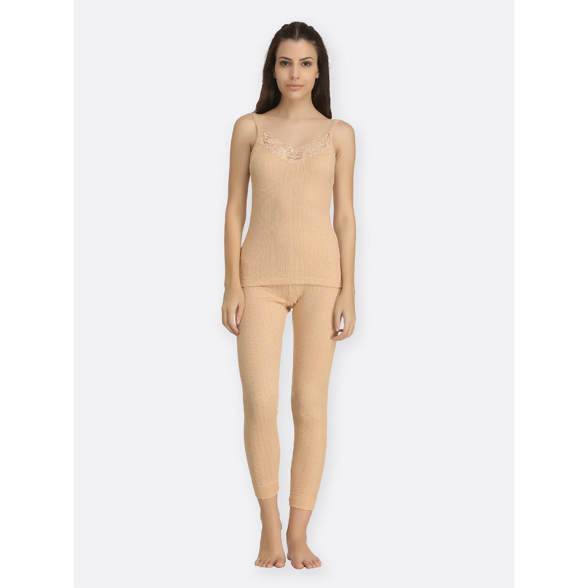 Kanvin Beige Thermal Bottom - Buy Kanvin Beige Thermal Bottom