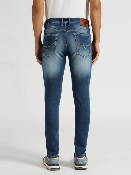 Buy Pepe Jeans Blue Mid Rise Skinny Gym indigo Jeans Online