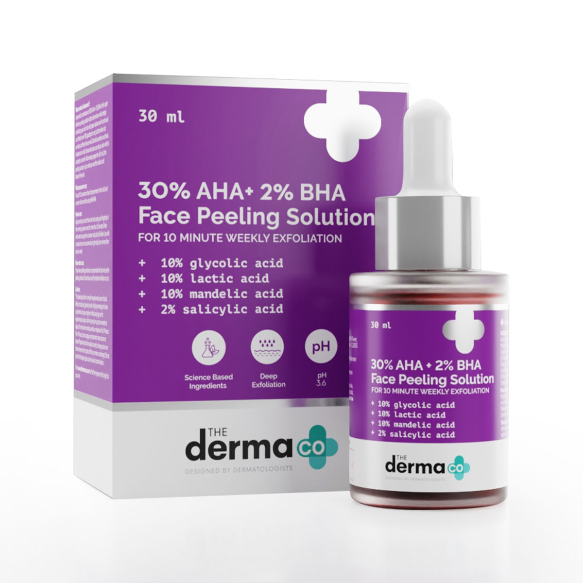 The Derma Co. 30 Aha + 2 Bha Face Peeling Solution Buy The Derma Co