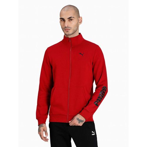 Puma Zippered Men's Casual Jacket Red