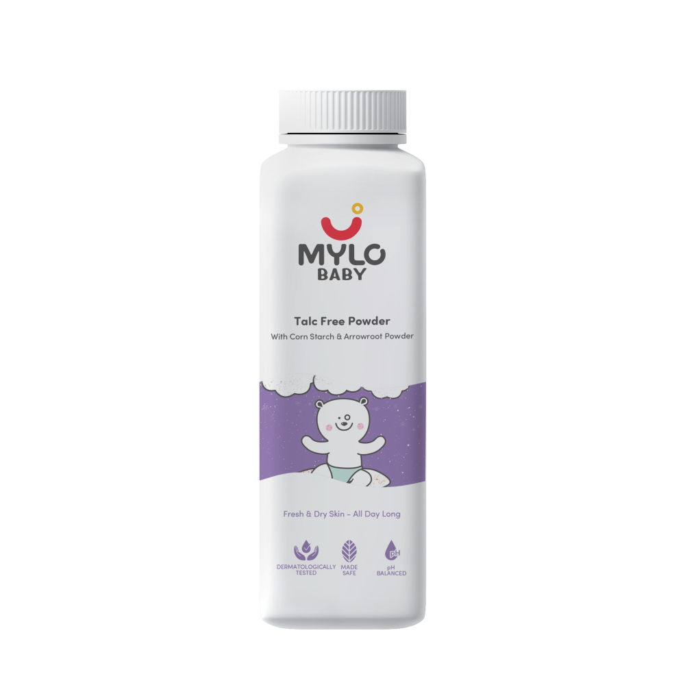 Mylo Care Baby Talc-Free Powder With Corn Starch And Arrowroot Powder