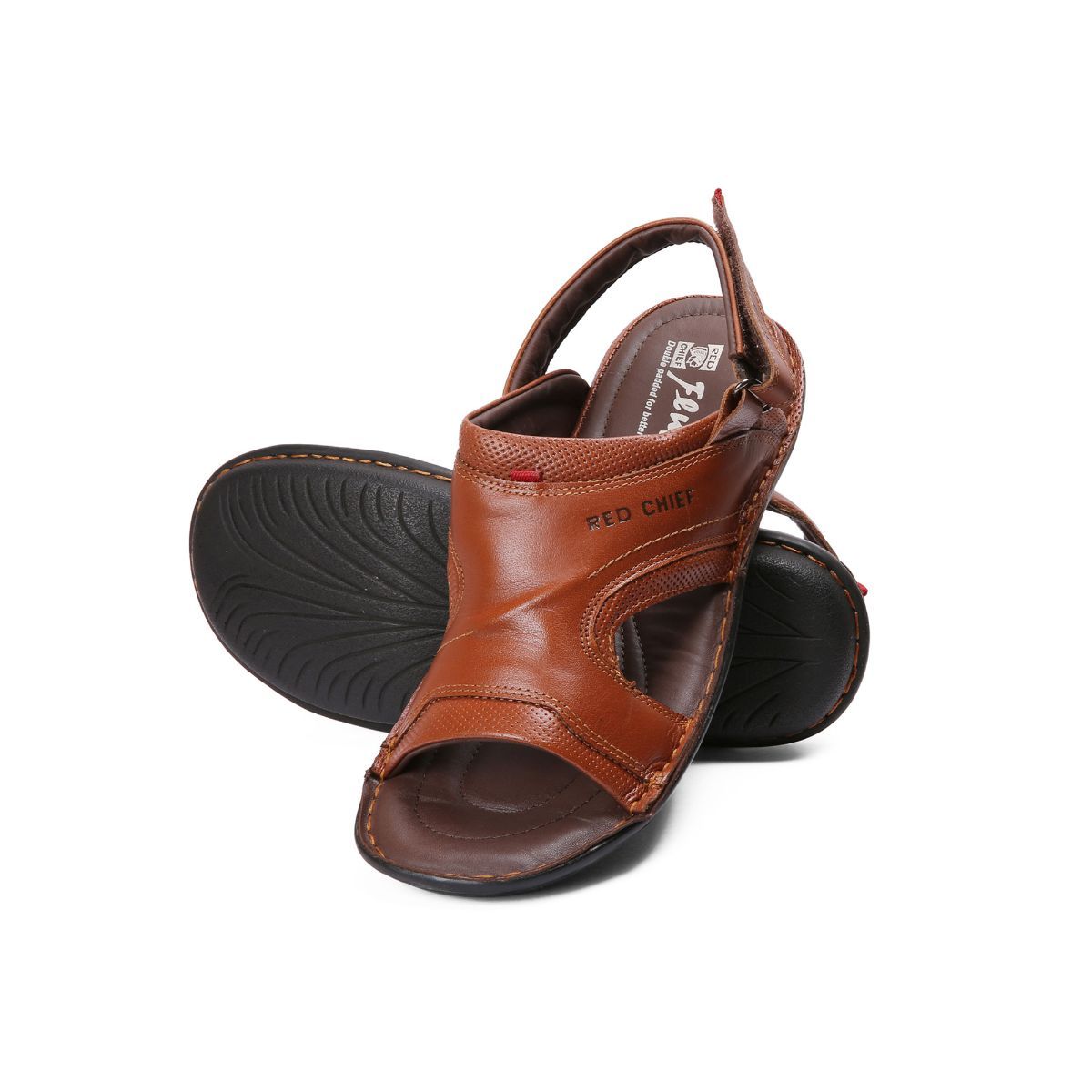 Red Chief Men's Genuine Leather Sandals (RC3560 107 9) : Amazon.in: Fashion