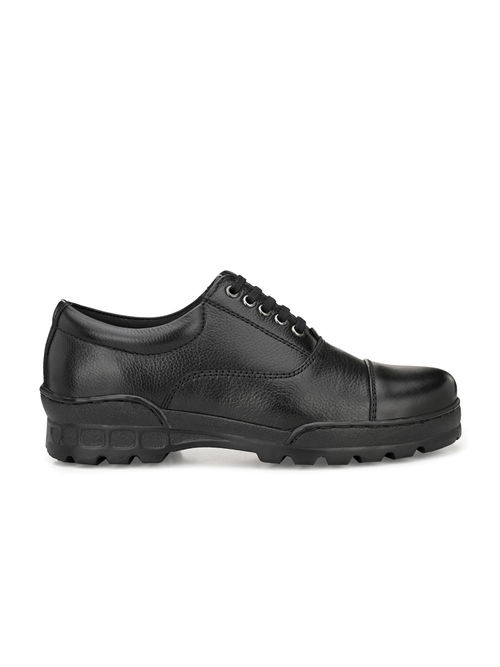 Buy Delize Mens Black Police Oxford Shoes Online
