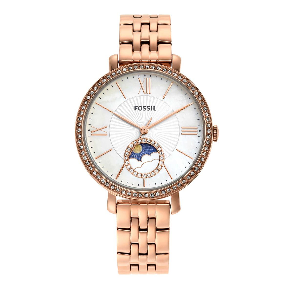 Jacqueline rose store gold fossil watch