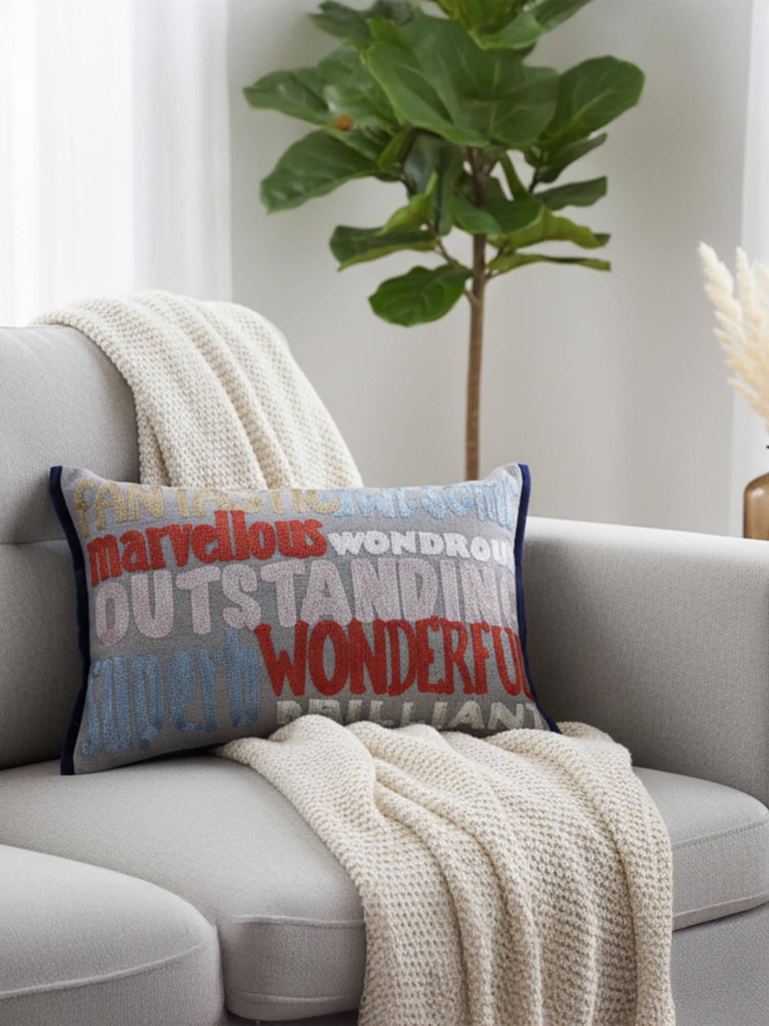 BELIHODE Multi-Color Bravo Bloq Cushion Covers (16x16 inches)