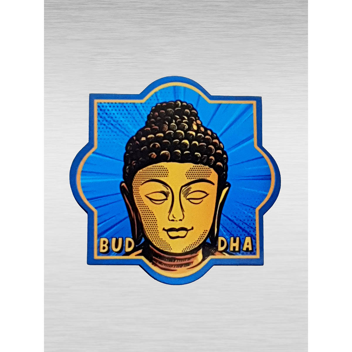Maatir Buddha Pop Art India Wooden Magnet