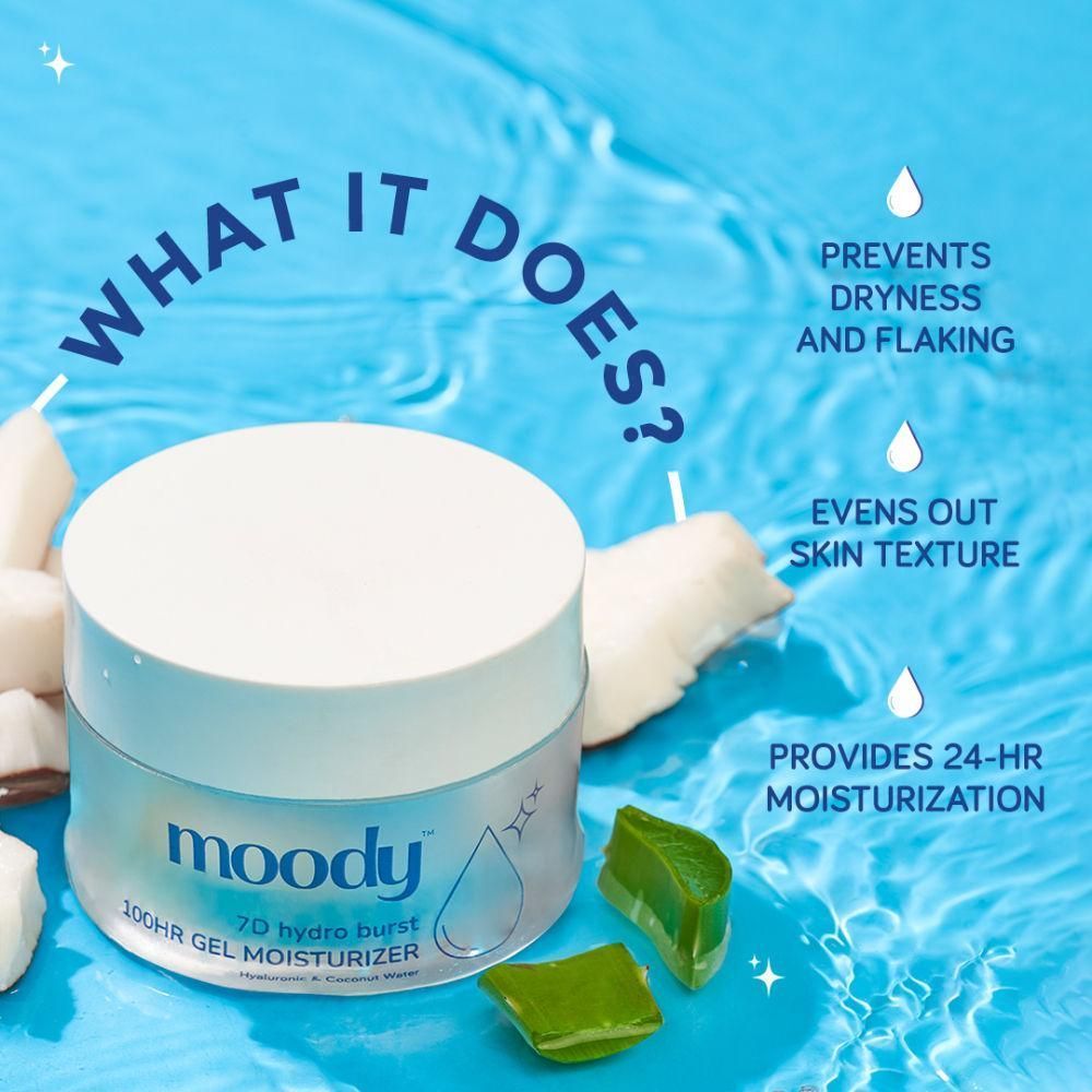 Buy Moody Hydro Burst Oil Free Gel Hyaluronic Moisturizer Hydrating