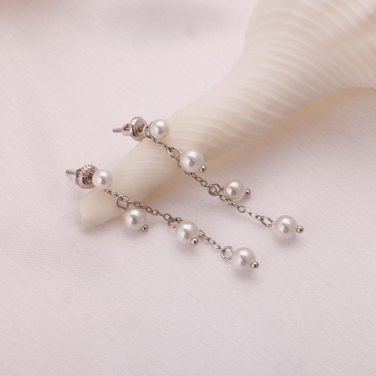 Pearl Whispers Dainty Pearl Earrings preorder now