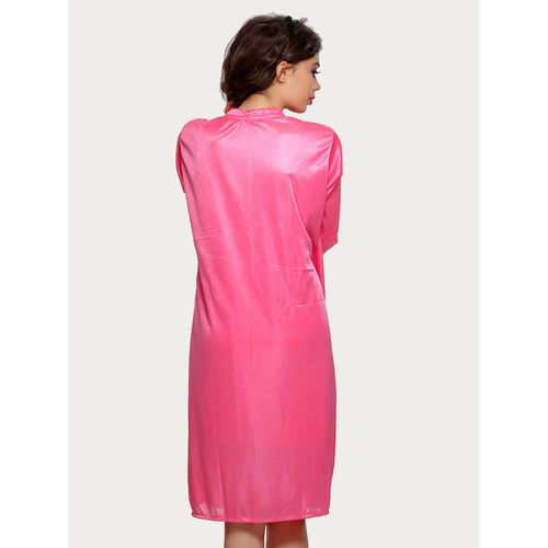 Clovia Short Night Dress Robe Set In Pink - Satin - M at Rs 799  Night  Dress Set For Ladies, Pure Cotton Nighty, लेडीज़ नाइट ड्रेस, महिलाओ की रात  के कपड़े 