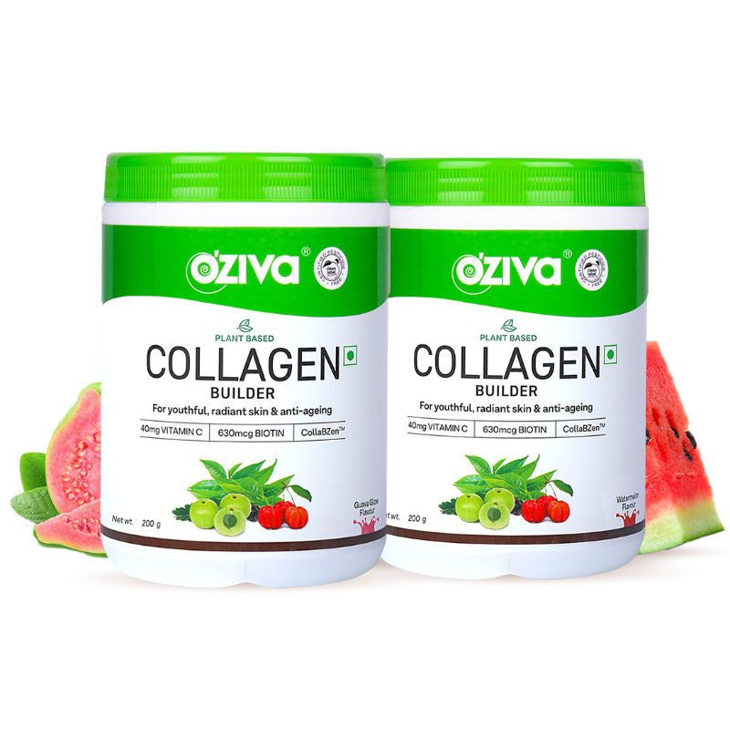 Oziva Plant Based Collagen Builder - Guava Glow - Watermelon