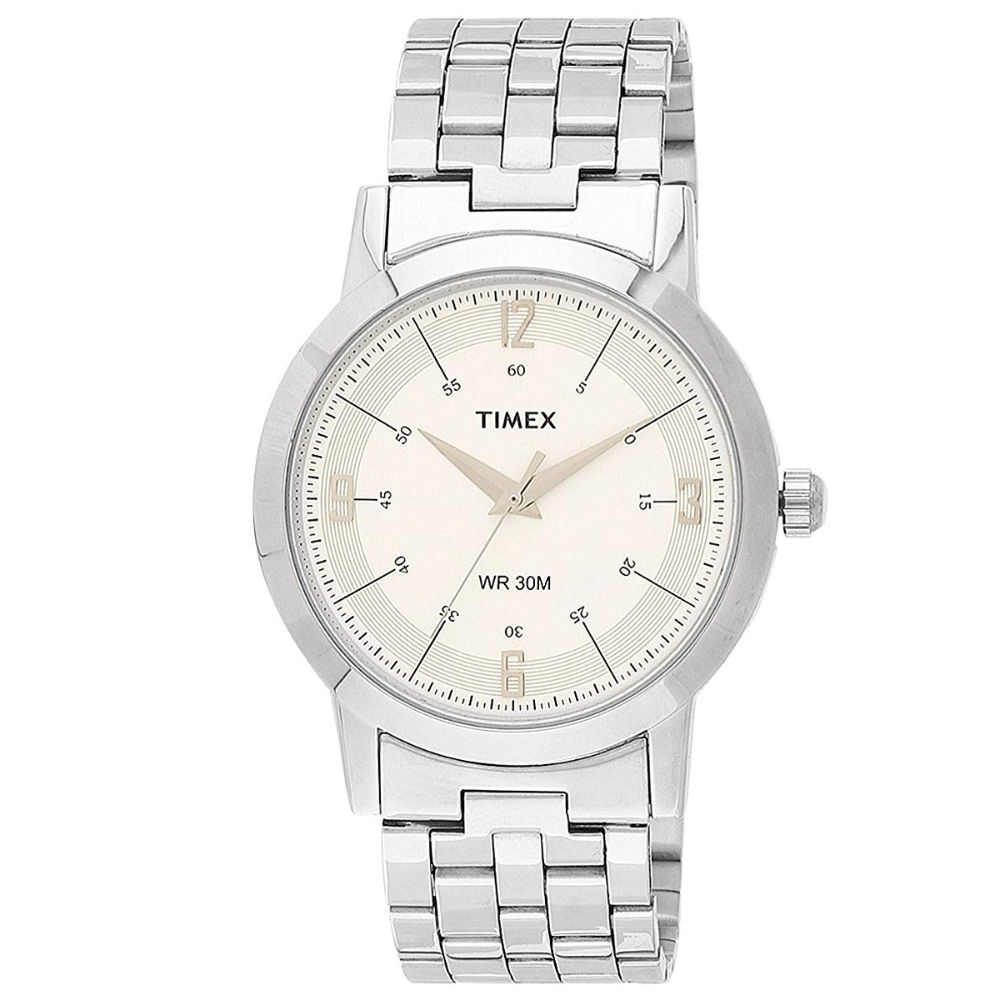 Timex Classics Analog White Dial Men's Watch (TI000T10500)