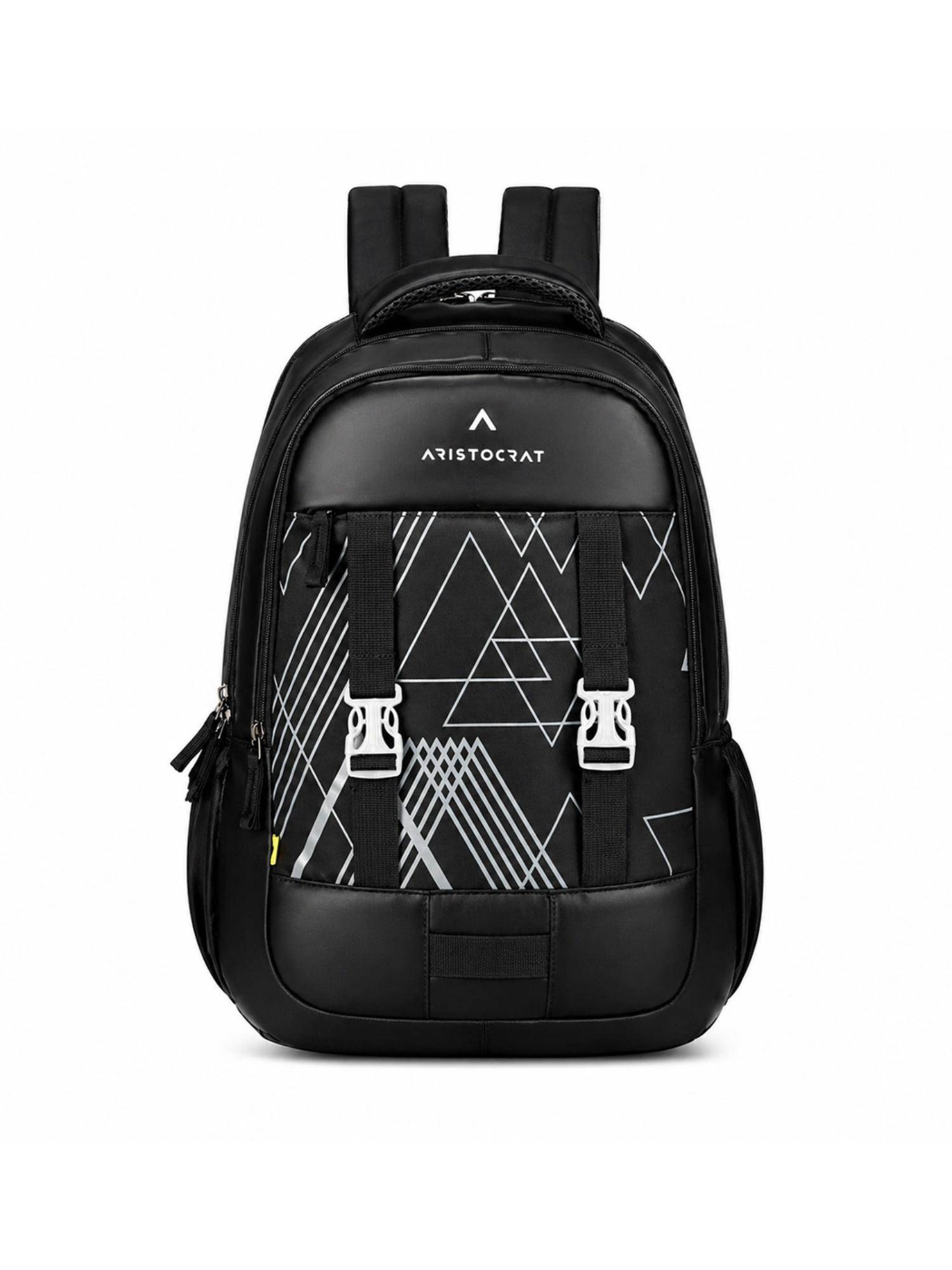 Aristocrat Unisex Aura Black Casual Backpack