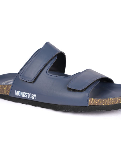 Monkstory Cork Dual Straps Sandals Blue