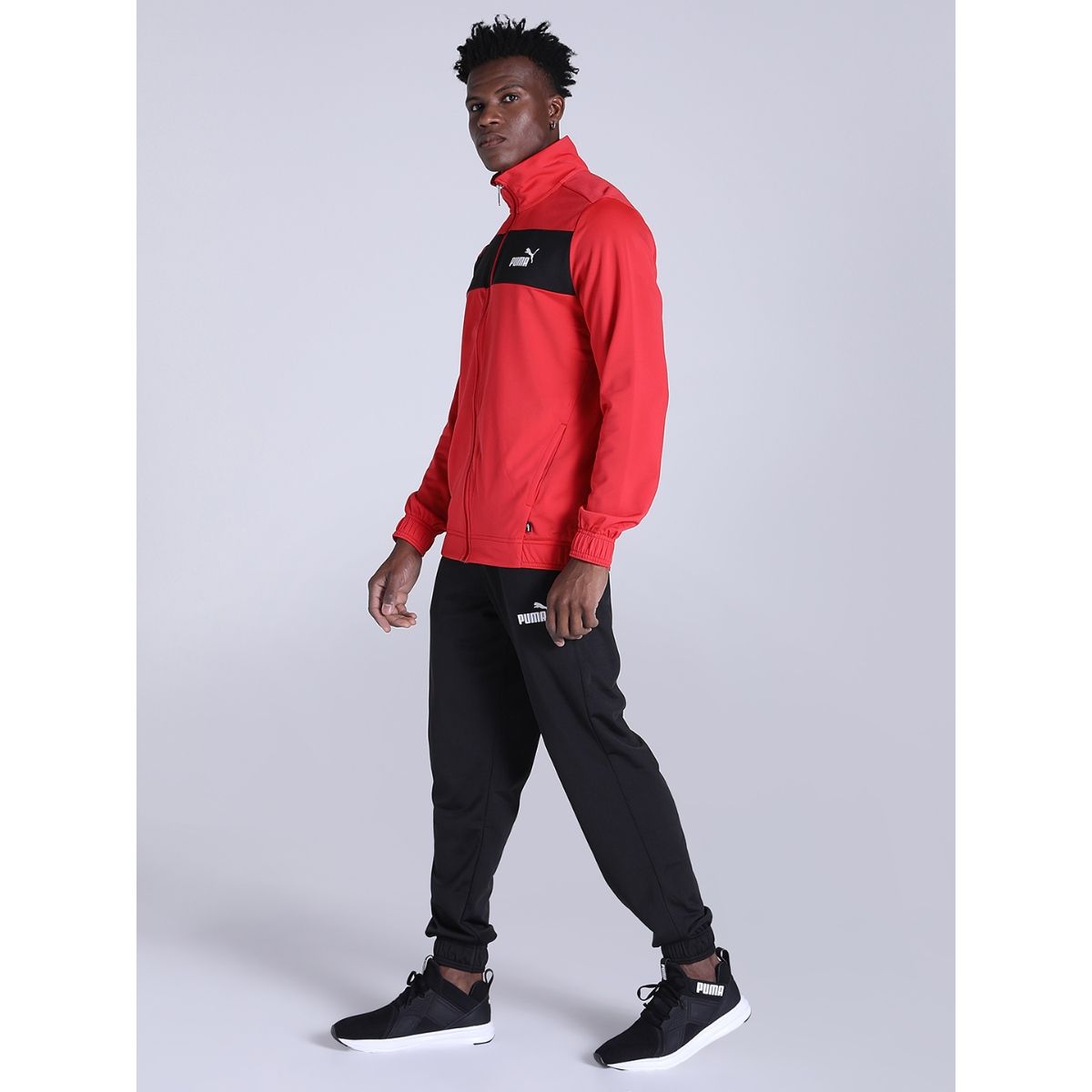 Puma red tracksuit mens on sale