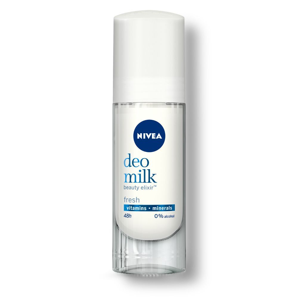 NIVEA Women Deodorant Roll On, Deo Milk Fresh, for Beautiful, Nourished Underarms