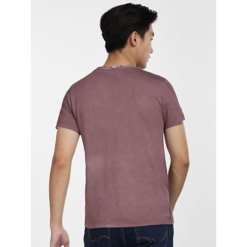 Buy Jack & Jones Purple Faded Logo Print T-shirt Online