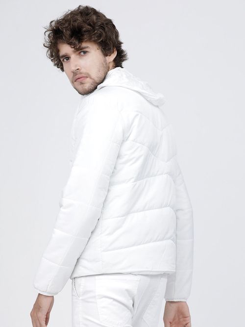 HIGHLANDER Men White Solid Puffer Jacket