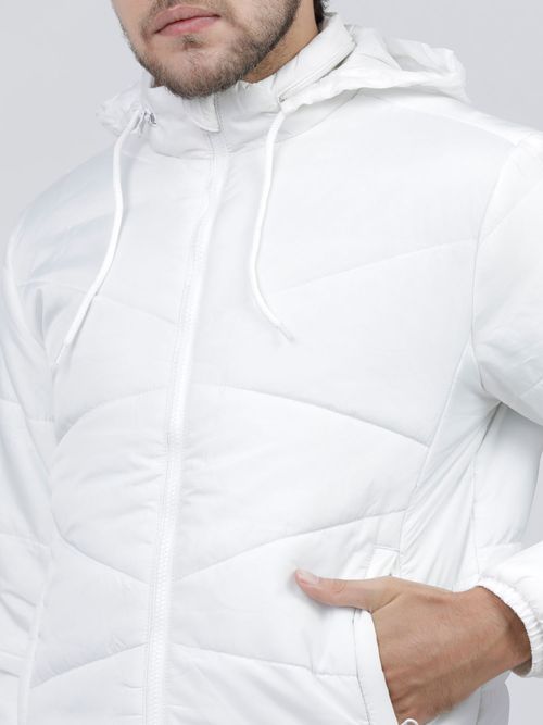 HIGHLANDER Men White Solid Puffer Jacket