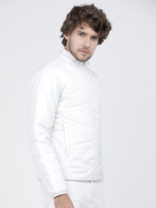 HIGHLANDER Men White Solid Puffer Jacket