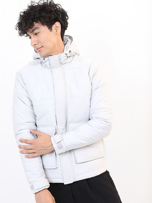 HIGHLANDER Men Solid Hooded Padded Jacket