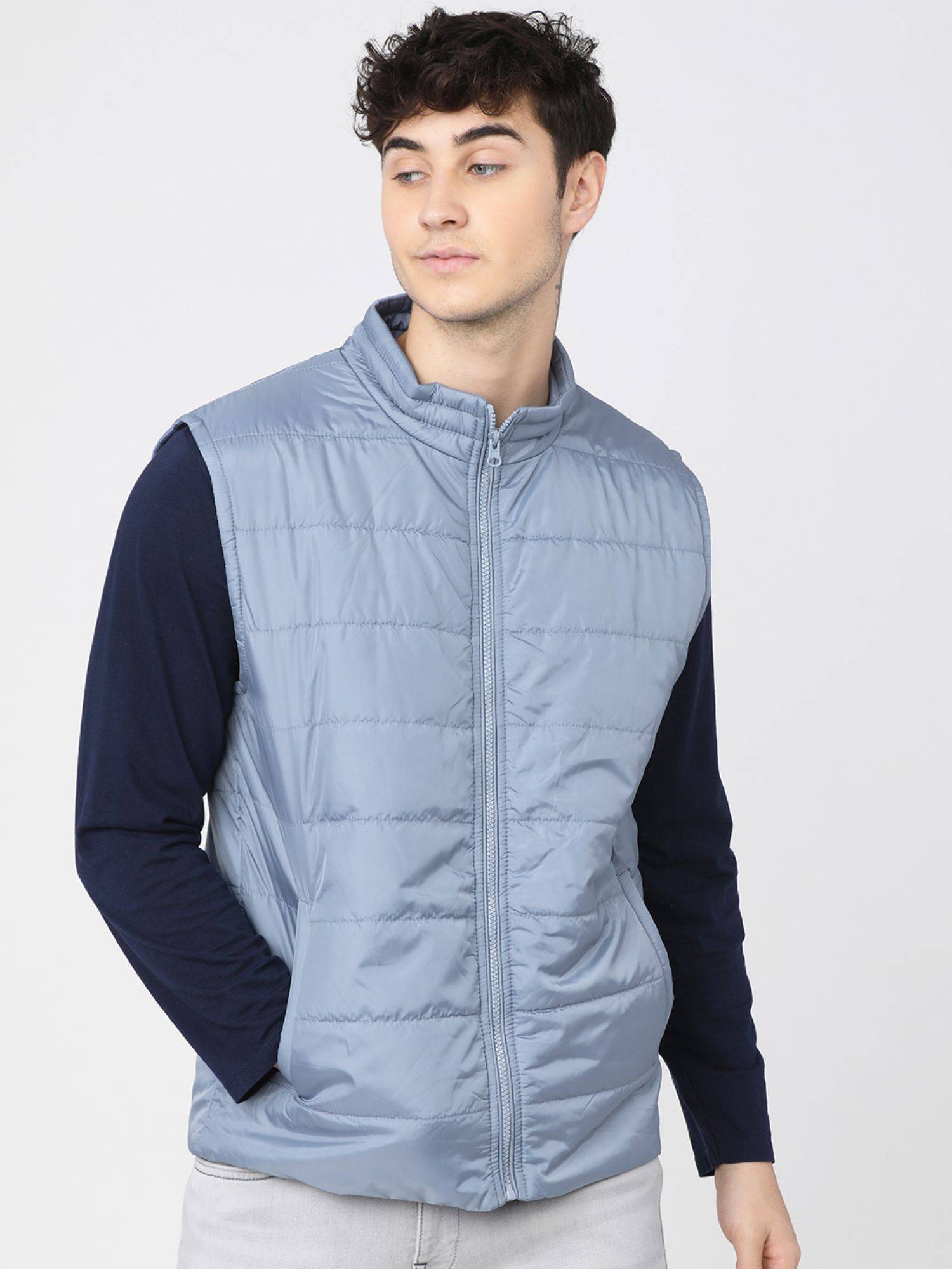 Buy HIGHLANDER Men Blue Padded Jacket Online