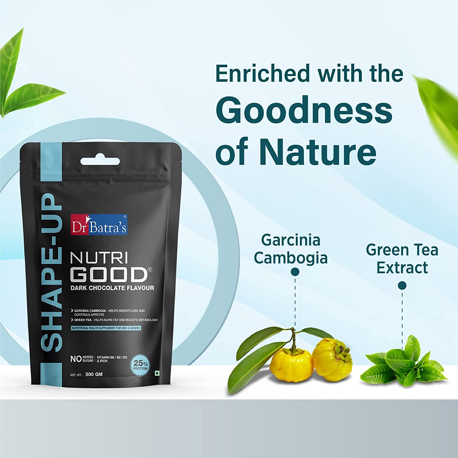 Buy Dr.Batra's Nutrigood Shape Up Supplement - Dark Chocolate Flavour ...