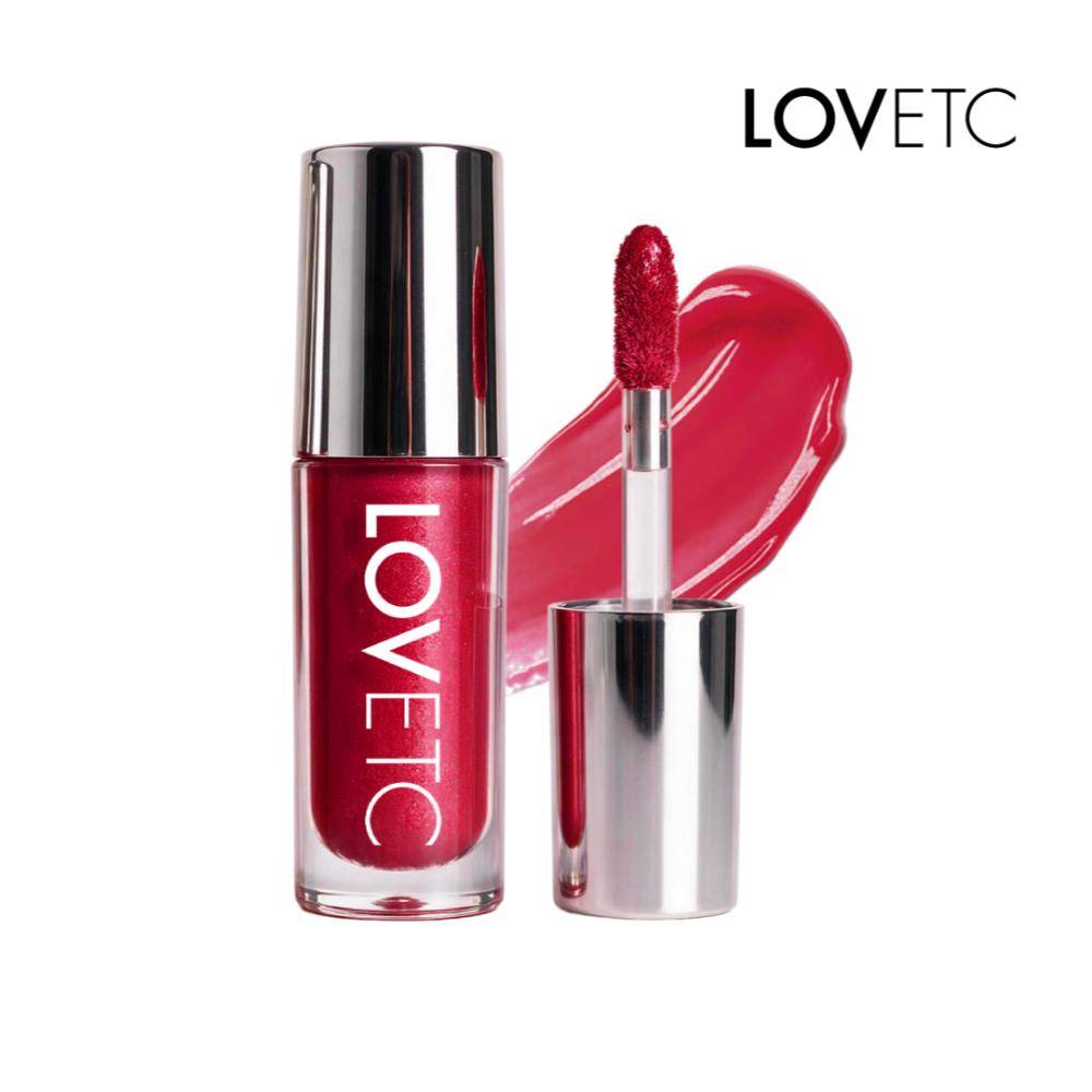 LOVETC High Glaze Tinted Lip Gloss, Zero Stickiness - Red My Mind