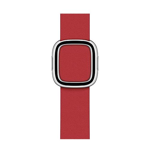 Buy Macmerise Apple Watch Band Modern Buckle Crimson Red Leather