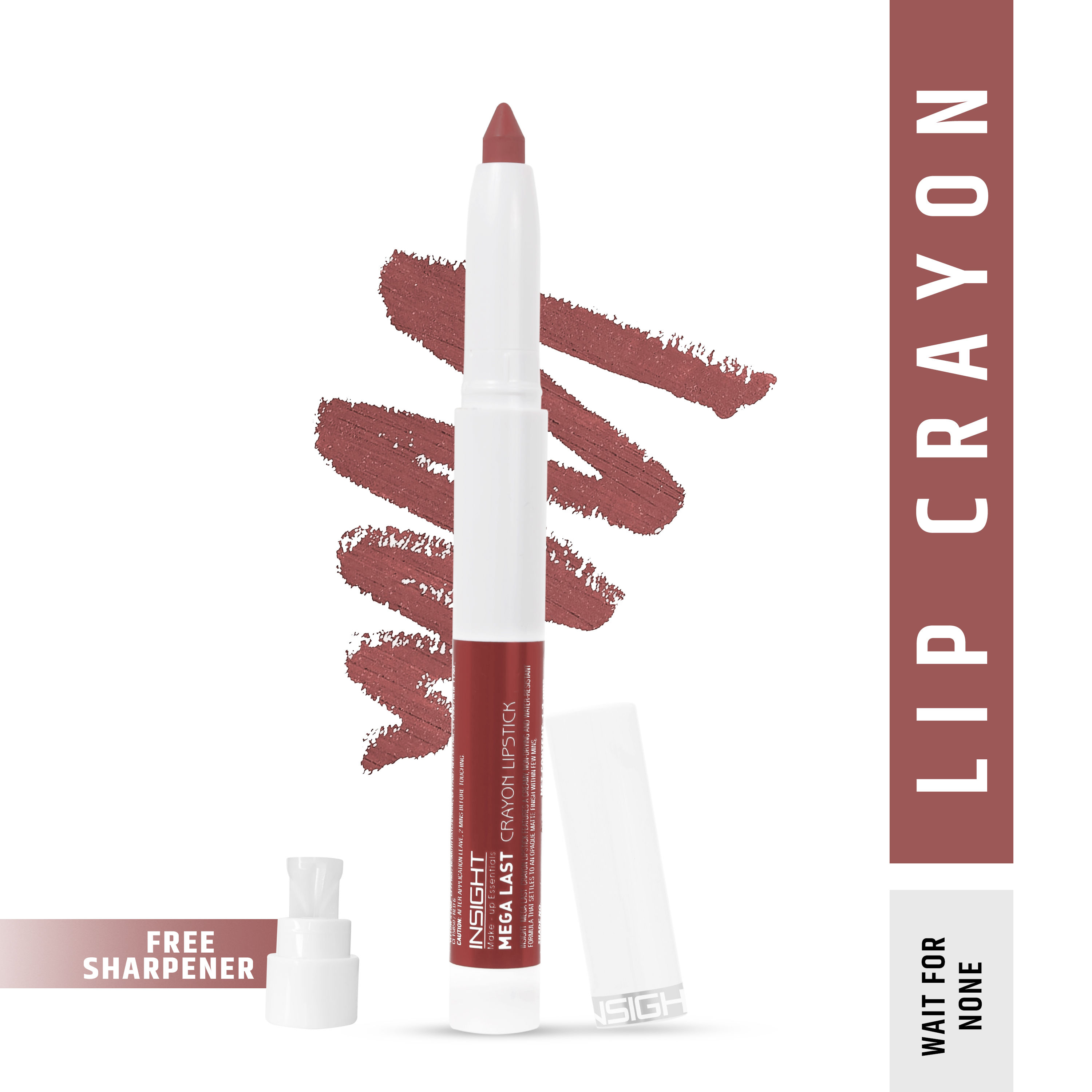 Insight Cosmetics Mega Last Crayon Lipstick - Wait For None