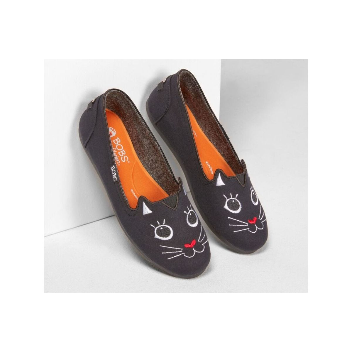 Buy SKECHERS Bobs Plush - Cattitude Black Bobs Slip-on Online