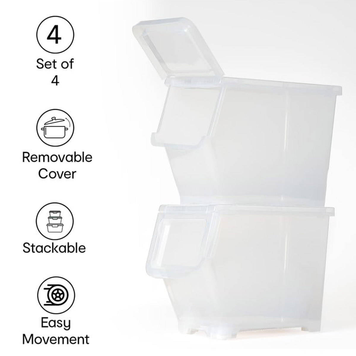 Buy Anko Storage Box- Pack of 4 Online
