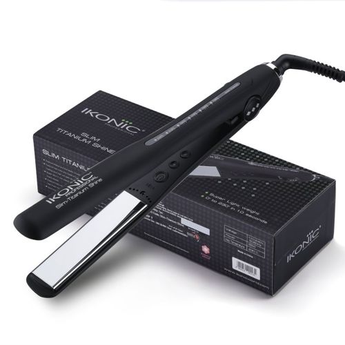 Ikonic Professional Slim Titanium Shine Hair Straightener - (Black): Buy  Ikonic Professional Slim Titanium Shine Hair Straightener - (Black) Online  at Best Price in India | NykaaMan