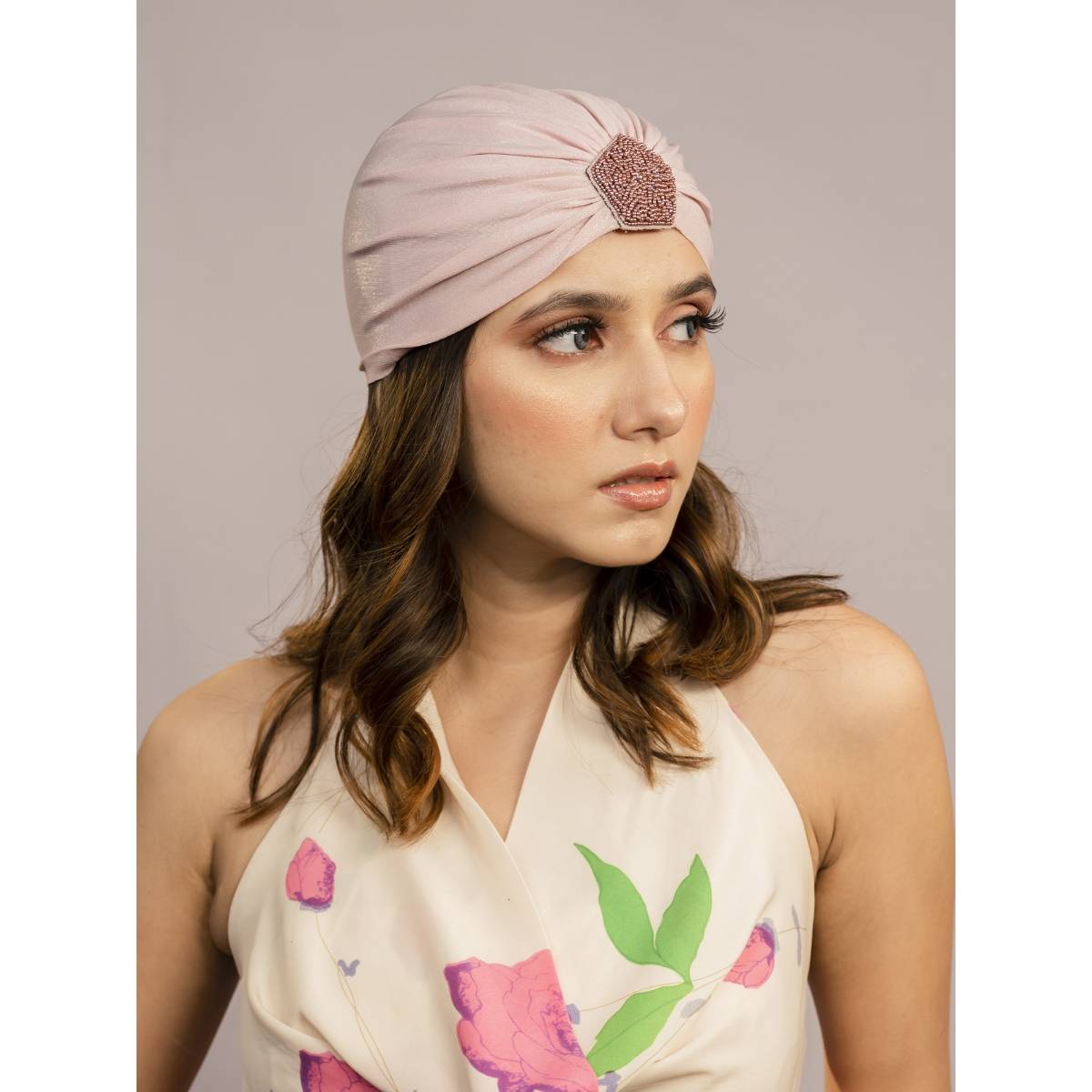 Hair Drama Co. Shimmer & Glitter Turban - Pink